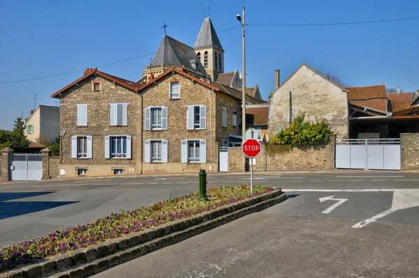 France, la rue Hautil à Triel sur Seine — Photo