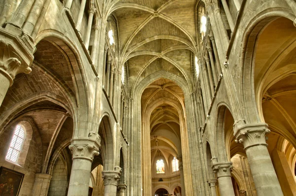 교회 세인트 마틴의 Triel 르 느의 인테리어 — 스톡 사진