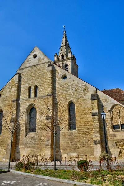 Frankrijk, de kerk saint christophe van cergy — Stockfoto