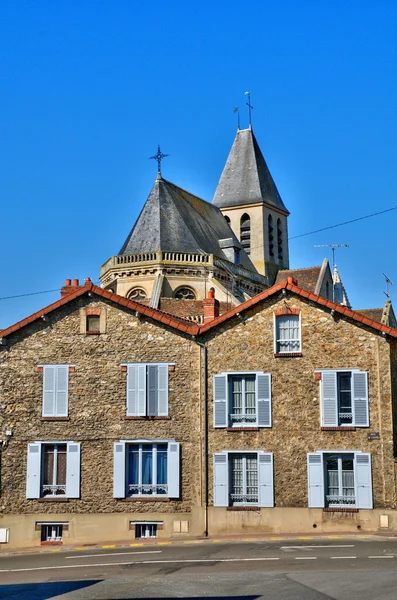 France, la rue Hautil à Triel sur Seine — Photo