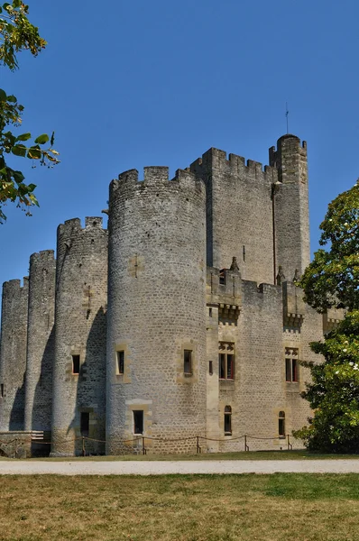 Francia, il castello medievale di Roquetaillade in Gironda — Foto Stock