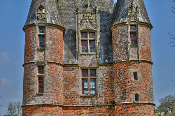 Renaissance kasteel van carrouges normandie — Stockfoto