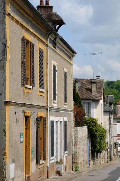 França, a aldeia de Vetheuil em Val d Oise — Fotografia de Stock