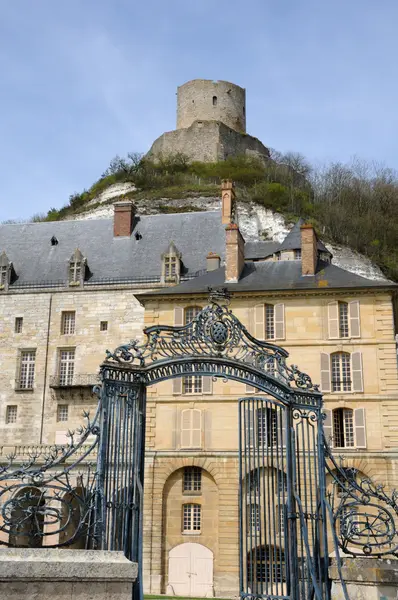 Frankrike, slottet av la roche guyon — Stockfoto
