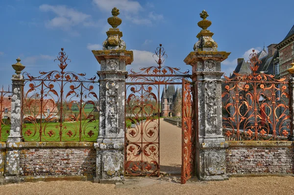 Renaissance kasteel van carrouges normandie — Stockfoto