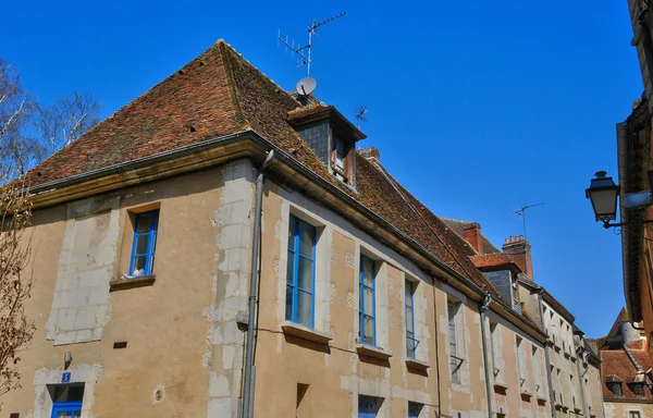 Pittoreska lilla staden mortagne au-perche i normandie — Stockfoto