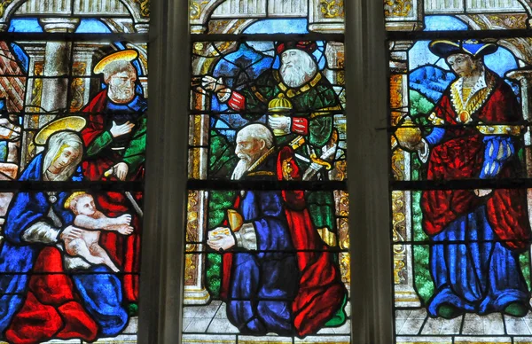 França, a igreja São Jorge de Richebourg — Fotografia de Stock