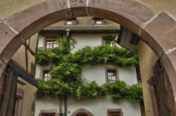 Pittoresco villaggio di Riquewihr in Alsazia — Foto Stock