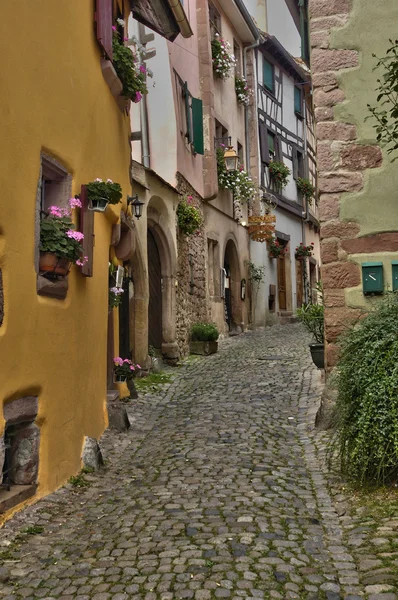 Pittoresco villaggio di Riquewihr in Alsazia — Foto Stock