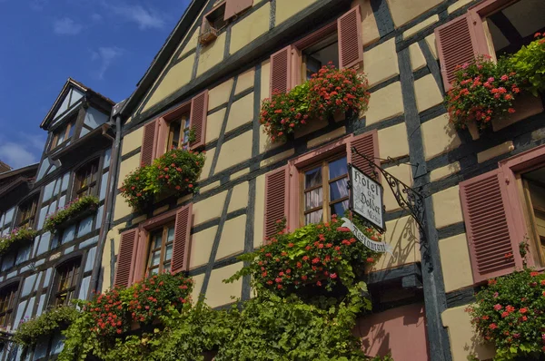 Malerisches Dorf riquewihr im Elsass — Stockfoto