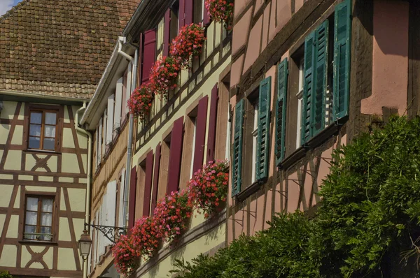 Riquewihr alsace içinde pitoresk köy Stok Fotoğraf