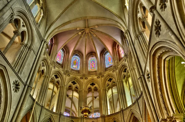 Abbaye aux hommes in der normandie — Stockfoto