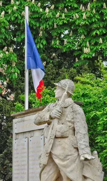 Francja, pomnika wojny les mureaux — Zdjęcie stockowe