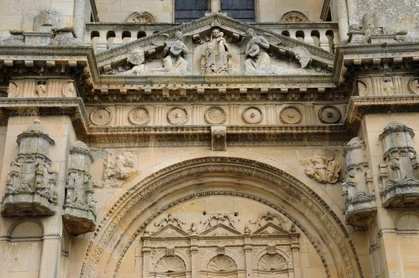 França, a igreja renascentista de Vetheuil — Fotografia de Stock