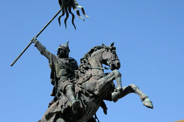 William the Conqueror statue in Falaise in Normandie — Stock Photo, Image