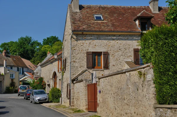 Fransa, val d fremainville pitoresk köy oise — Stok fotoğraf