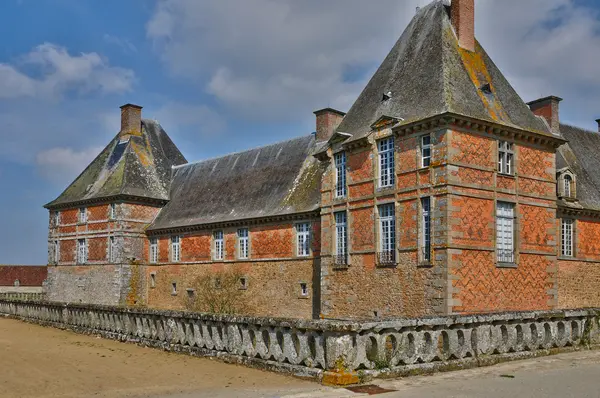 Renaissance-Schloss der Karussells in der Normandie — Stockfoto