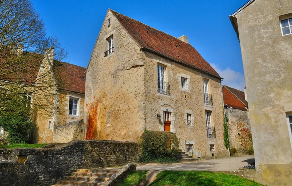 Pittoreska lilla staden mortagne au-perche i normandie — Stockfoto