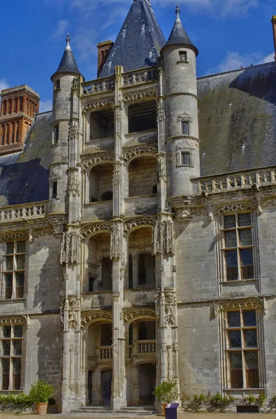 Historický hrad chateaudun — Stock fotografie