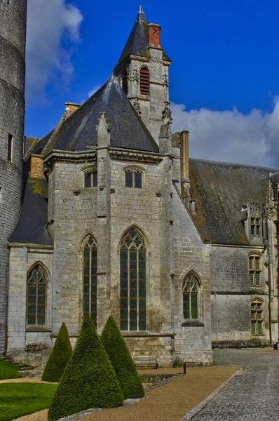 Historický hrad chateaudun — Stock fotografie