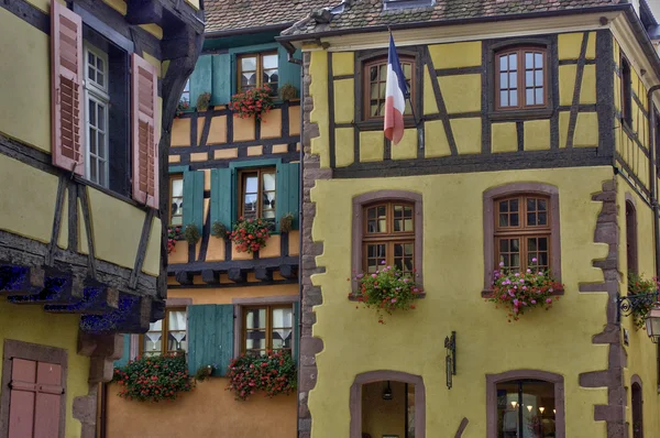 Malerisches Dorf riquewihr im Elsass — Stockfoto