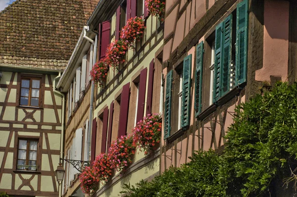 Village pittoresque de Riquewihr en Alsace Images De Stock Libres De Droits