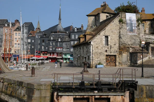 Kikötő Honfleur, Normandia — Stock Fotó