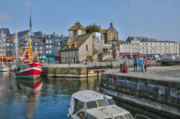 Λιμάνι του honfleur στη Νορμανδία — Φωτογραφία Αρχείου