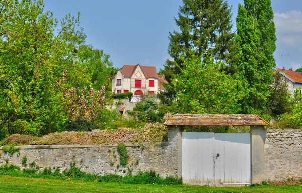 Paese di Vetheuil in Val d Oise — Foto Stock