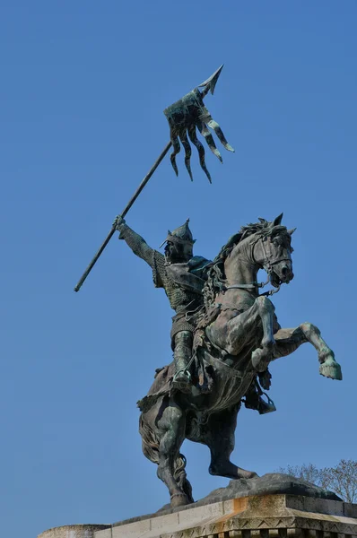 William het standbeeld van de Veroveraar in falaise in Normandië — Stockfoto