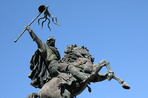 William the Conqueror statue in Falaise in Normandie — Stock Photo, Image