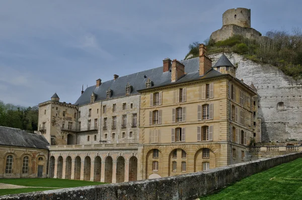 Frankrike, slottet av la roche guyon — Stockfoto