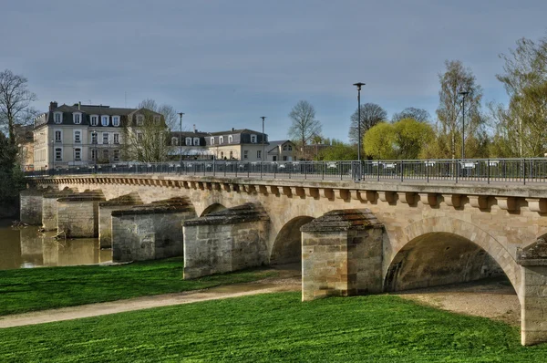 Frankrike, staden av meulan — Stockfoto