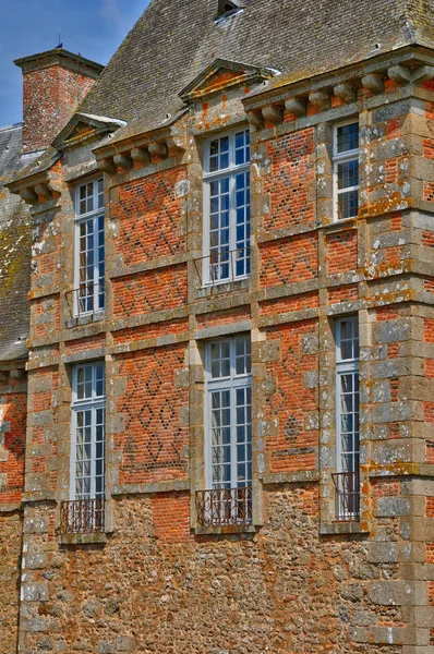 Renesanční hrad carrouges v normandie — Stock fotografie