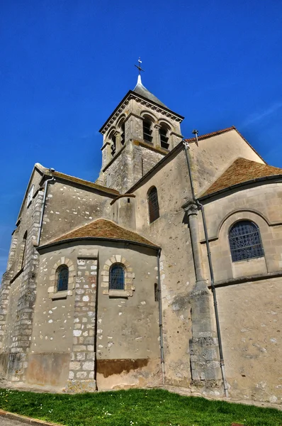 法国圣 montchauvet 玛丽 · 马德莱娜教堂 — 图库照片