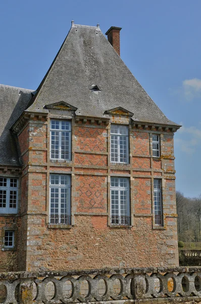 Renesansowy zamek carrouges w Normandia — Zdjęcie stockowe