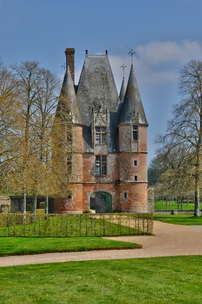 Castelo renascentista de Carrouges na Normandia — Fotografia de Stock