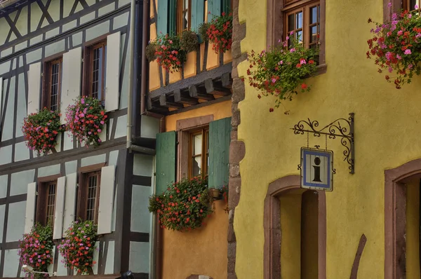 Riquewihr alsace içinde pitoresk köy — Stok fotoğraf