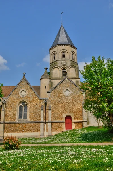 France, church of Saint Martin la Garenne in Les Yvelines — Stock Photo, Image