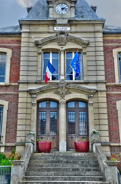 Rathaus von vetheuil in val d oise — Stockfoto