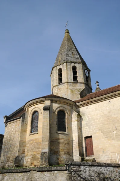 Kościół Saint denis pularda pl vexin — Zdjęcie stockowe