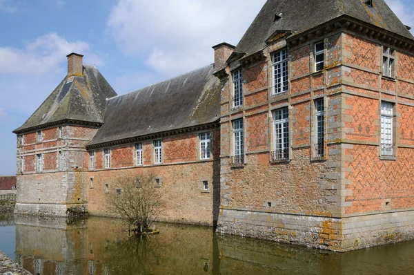 Renaissance-Schloss der Karussells in der Normandie — Stockfoto