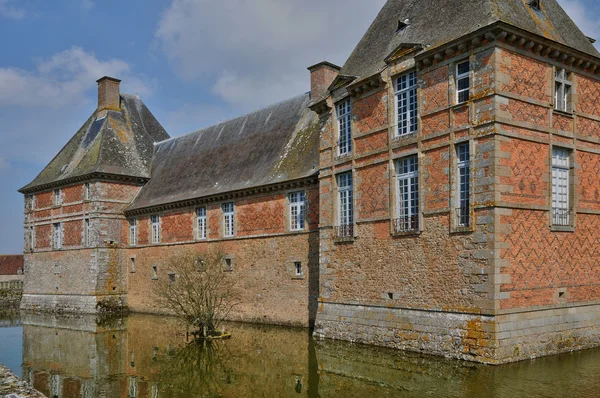 Renaissance castle of Carrouges in Normandie — Stock Photo, Image