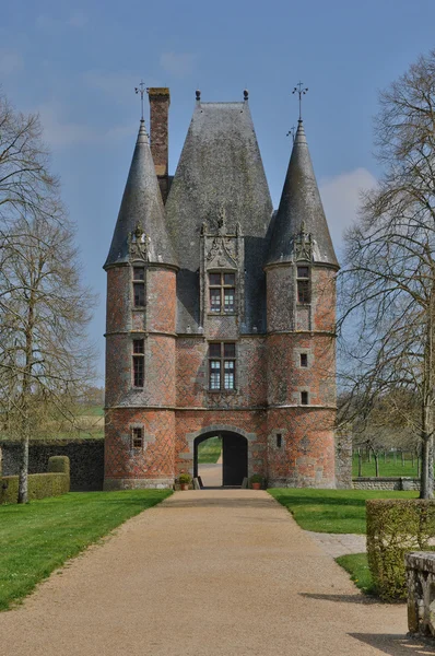 Castelo renascentista de Carrouges na Normandia — Fotografia de Stock