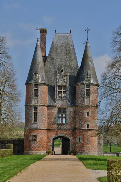 Renesanční hrad carrouges v normandie — Stock fotografie