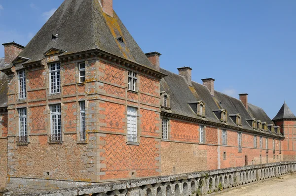 Renesanční hrad carrouges v normandie — Stock fotografie