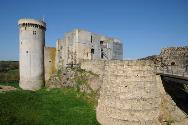 Slottet av falaise i normandie — Stockfoto