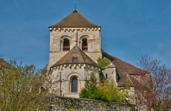 Fransa, fontenay saint pere les yvelines içinde ve kilise — Stok fotoğraf