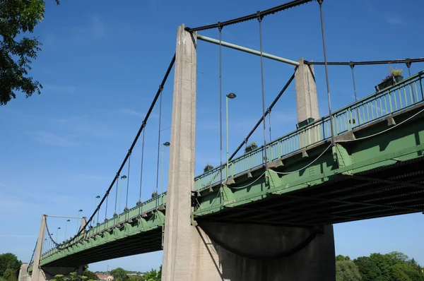 France, le pont suspendu de Triel Sur Seine — Photo