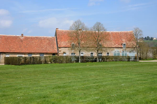Carrouges reneszánsz kastély farm-ben Normandia — Stock Fotó